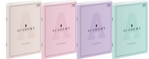 Zeszyt 60 kartek linia ACADEMY Pastel 90 g/m2