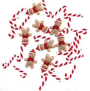 Ozdoba - 3D GINGERBREAD & CANDY CANES, CEOZ-200