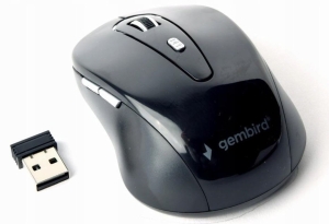 Myszka GEMBIRD MUSW-6B-01 bezprzewodowa czarna
