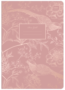 Zeszyt 60 kartek linia METALLIC Rose Gold