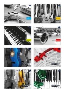 Zeszyt do nut A-5 16 kartek InterDruk / Top-2000