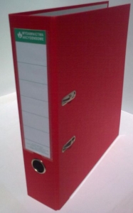 Segregator WA/ VAUPE A-4 SZ 7,5 cm czerwony (01)
