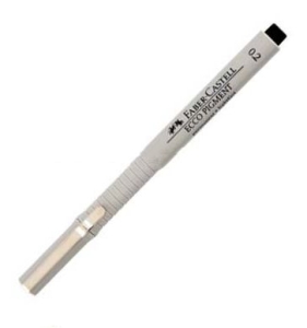 Cienkopis FABER CASTELL 0.2 mm, czarny.