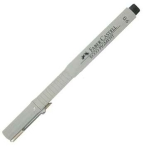 Cienkopis FABER CASTELL 0.6 mm, czarny.