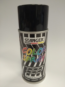 Farba akrylowa w spray'u STANGER czarna 150/400 ml