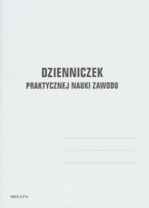 MEN-5 I/27a Dzienniczek praktycznej nauki zawodu