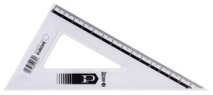 Ekierka MEMOBE 60 stopni, 16 cm plastikowa.