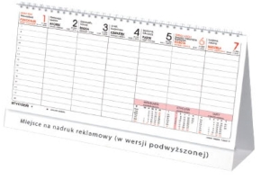 Kalendarz Terminarz 30 kartkowy, stojący
