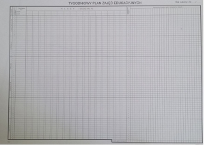 TRZ-1 Tygodniowy rozkład zajęć, duży